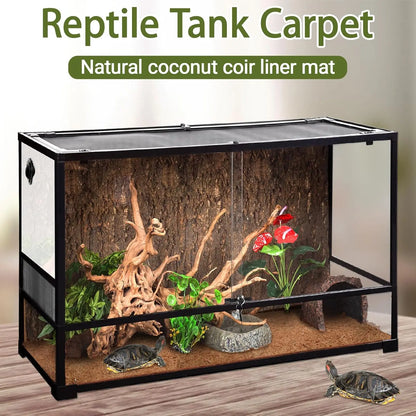 3 Rolls ,
 Carpet, 24x48in Natural Coconut Fiber Liner Mat Substrate Bedding