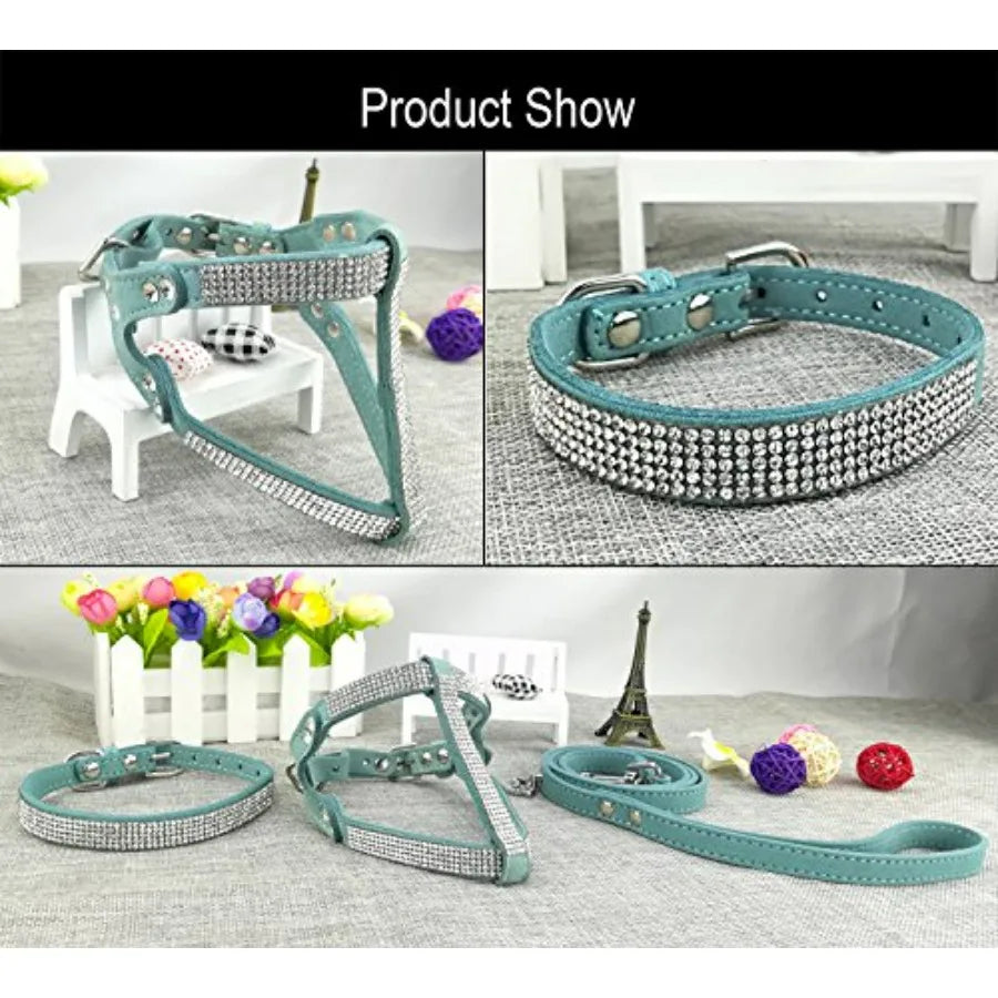 Dog Collar and Harness and Lead Sets Fashion