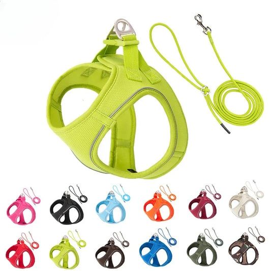 Adjustable Reflective Puppy Cat Harness pet Vest  , Outdoor Walking