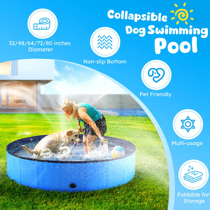 Portable Dog Pool, Pet Bathtub,  Dogs and Cats
