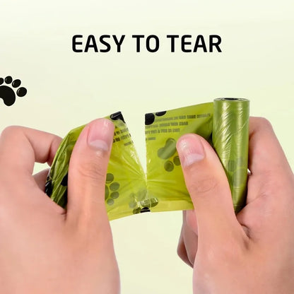 Dog Poop Bags Waterproof Dog Waste ,  15 Bags/Roll