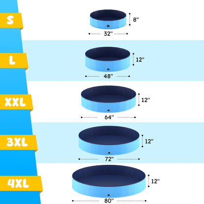 Portable Dog Pool, Pet Bathtub,  Dogs and Cats