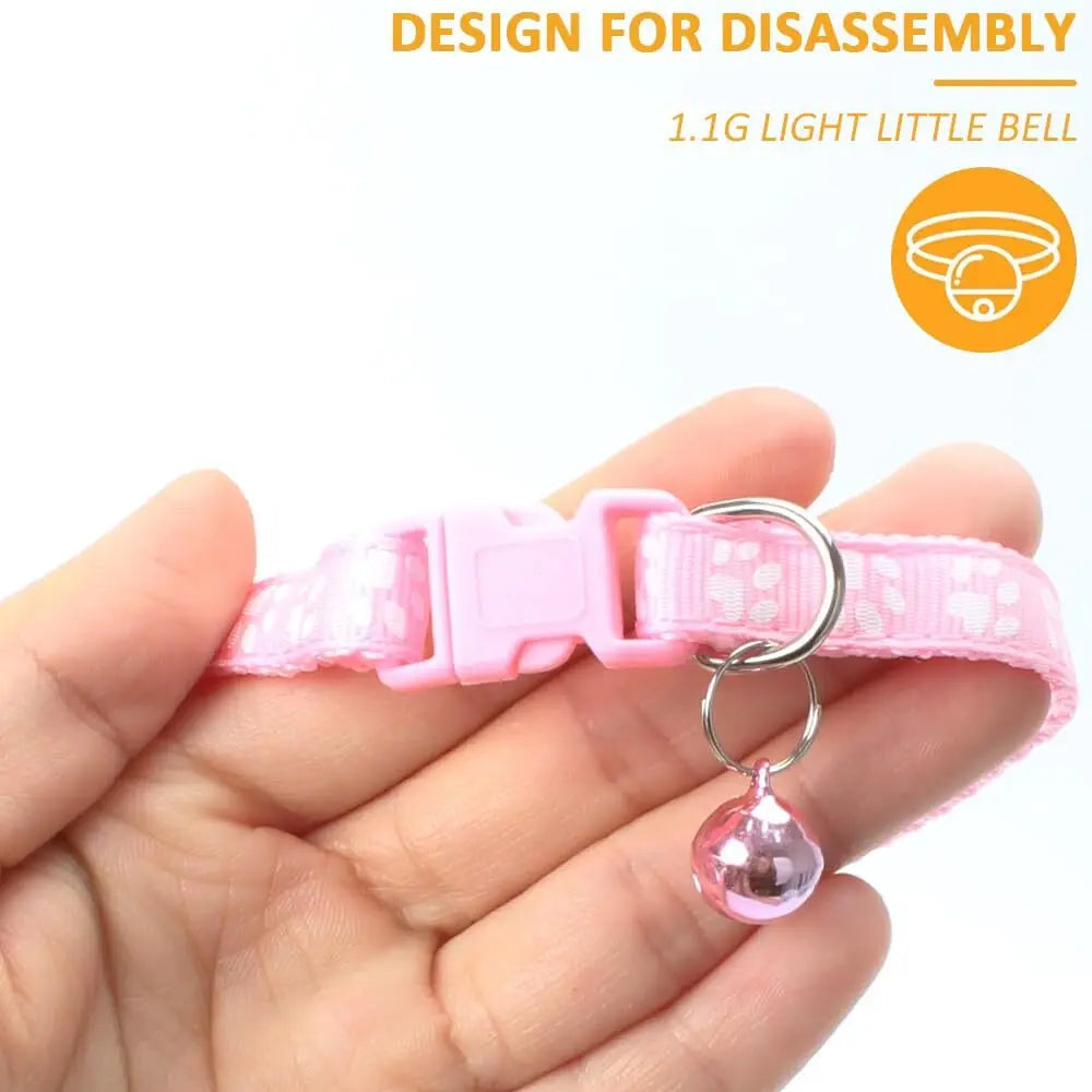 38pcs Adjustable Pet Collar Set - Jingly Bell, High-Visibility Reflective