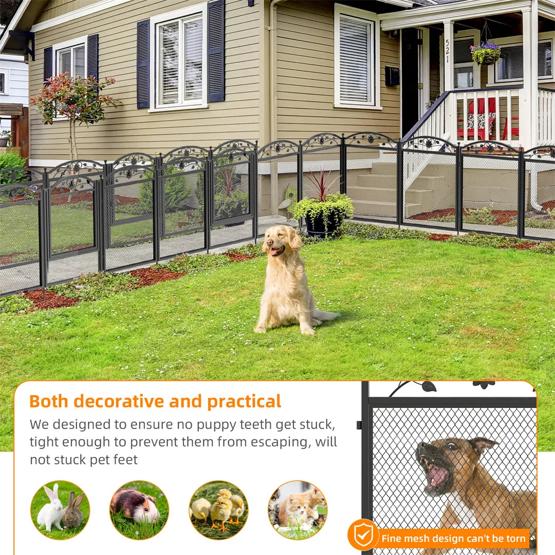 8 Panels DIY Heavy Duty Dog Playpen Pen Outdoor Indoor Dog Puppy