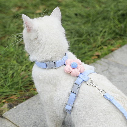 Adjustable Harness for Small Dog & Cat  Breathable , Harness and Leash Sets
