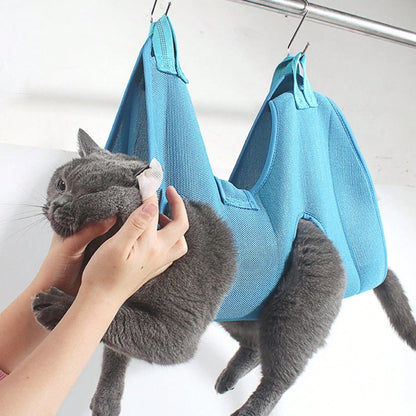 A Suit OF Cat Dog Grooming Anti Scratch Bite Fixed Bag Bath Trimming Restraint Bag Pet Beauty Hammock Hanging Pet Supplies
