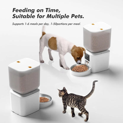 Automatic  Feeder, Smart Pet Food Dispenser with Key Control,