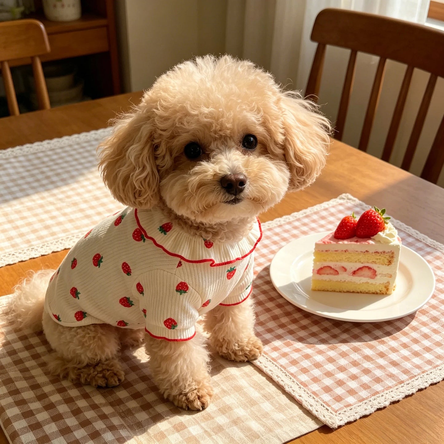 Small Dog Summer Breathable Cute Dog /Cat Ruffled Collar Pet Clothes