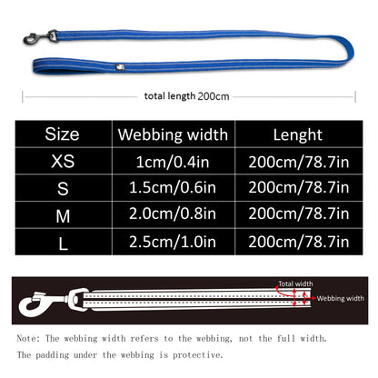 Soft Pet Leash Reflective Nylon Mesh Padded