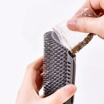 Cat Massage Tool Pet Hair Removal Massage Comb Wall Corner Self Cleaning