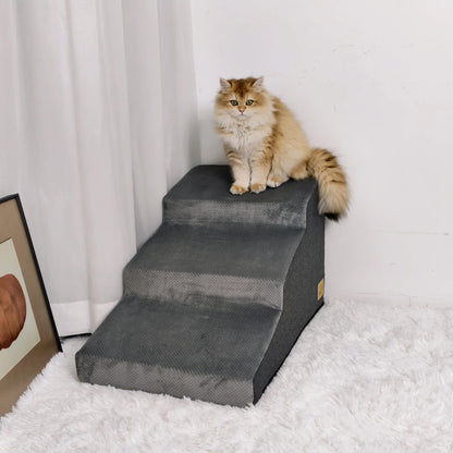 3/4 Steps Dog Stair for Small Dogs, Non-Slip Balanced, Pet Steps  For r Couch Sofa