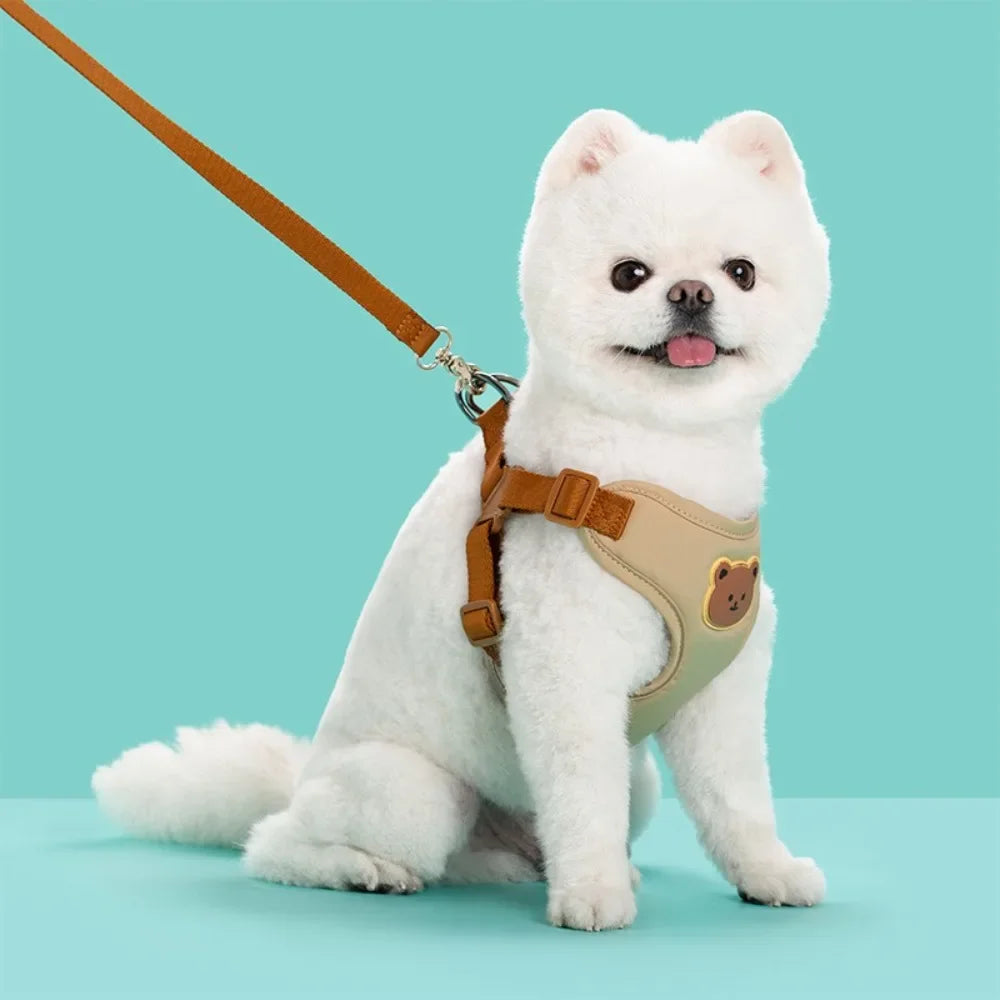 Cute Pet Harness Leash Anti-Escape Adjustable For Small Medium Dog Cat