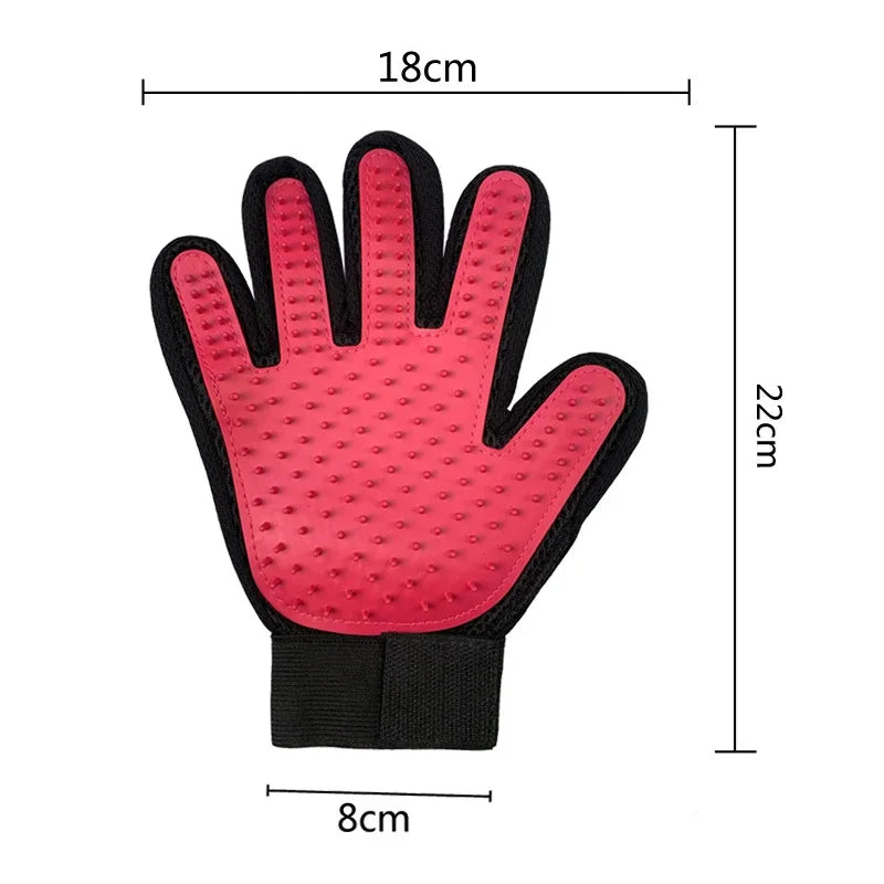 Pet Hair Remover Gloves , Hair Deshedding Brush