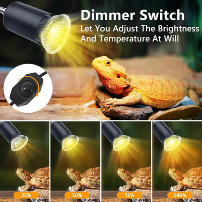 Reptile Heat Lamp 50W
 Simulated Sunlight
