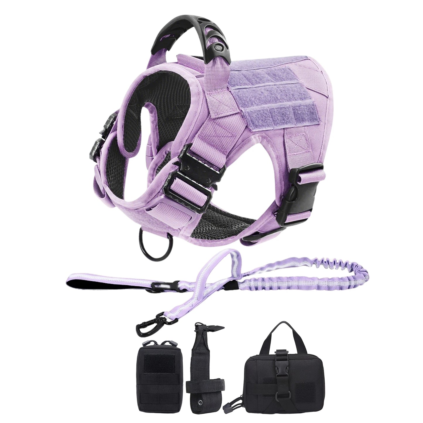 Harness For Large Medium Dogs Adjustable , Tactical Training Vest