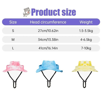 Pets Hat with Ear Holes Adjustable Baseball Cap