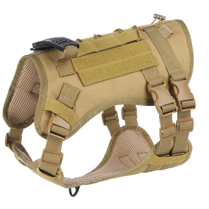 Tactical Chest Strap Large Dog Explosion proof Outdoor Anti slip Tank Top Pet Traction Dog Harness Reinforcement Loop Dog Walkin