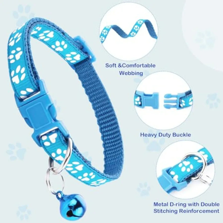 3 Pack Puppy Collar and Leashes Cat