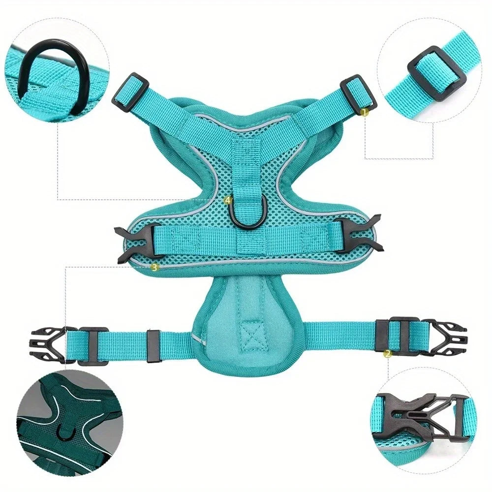 No Pull Harness and Leash Set Vest for  Small Dogs  & Cats