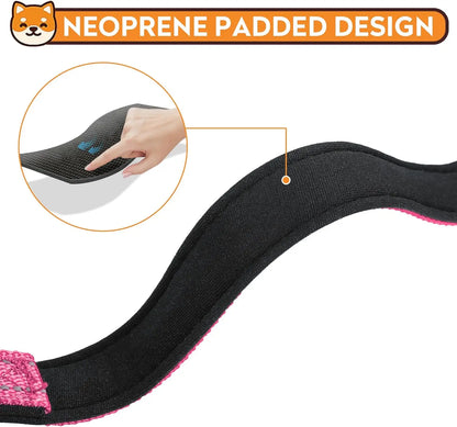 Reflective Dog Collar, Adjustable Soft Neoprene Padded Nylon