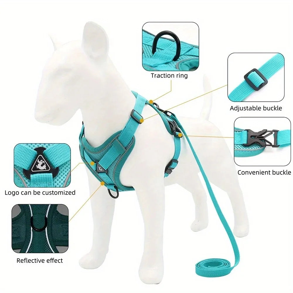 No Pull Harness and Leash Set Vest for  Small Dogs  & Cats