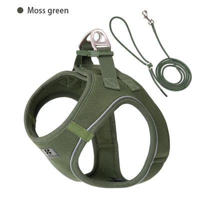 Adjustable Reflective Puppy Cat Harness pet Vest  , Outdoor Walking