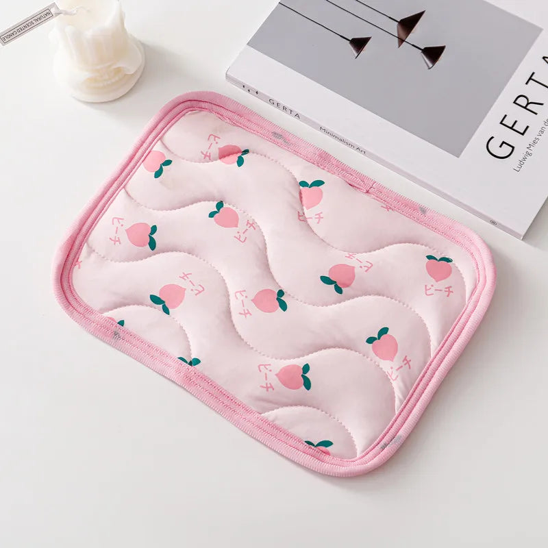 Small Pet Cooler Mat Summer  , Ice Silk Cool Feeling Pet Mat