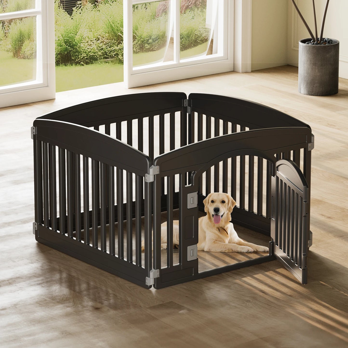 Dog Playpen 6 Panel 24IN Expandable