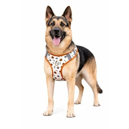 Dog Harness Set 4PCS Adjustable Soft Vest Harness with Leash, Collar