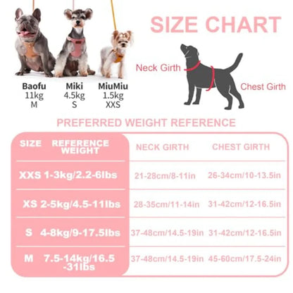 XXS  Soft Adjustable No Choke Escape Proof Pet Vest