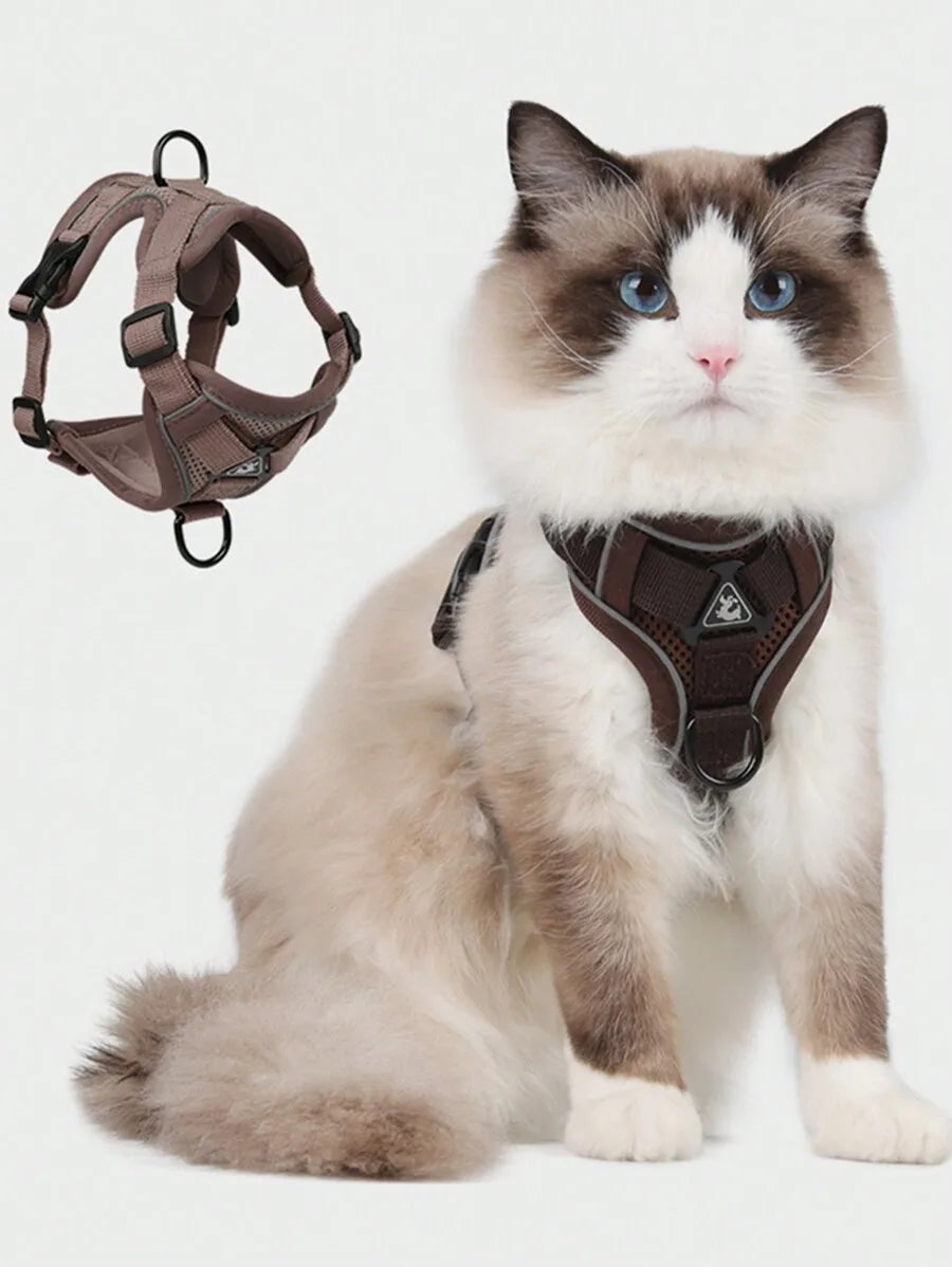 Reflective Pet Harness And Leash Set, Suitable For Dogs & Cats,