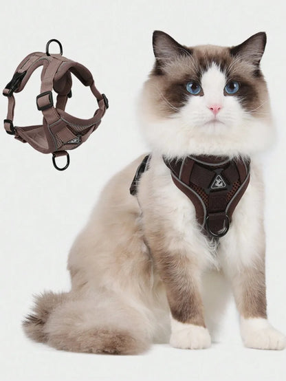 Reflective Pet Harness And Leash Set, Suitable For Dogs & Cats,