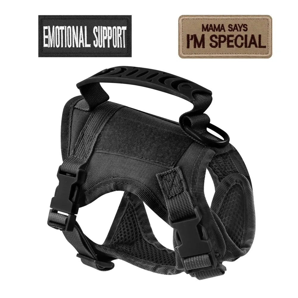 Safe Tactical Harness Vests Traction Leash    with   Two Stickers for Cats Puppies and Small Dogs