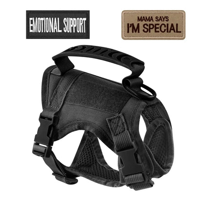 Safe Tactical Harness Vests Traction Leash    with   Two Stickers for Cats Puppies and Small Dogs