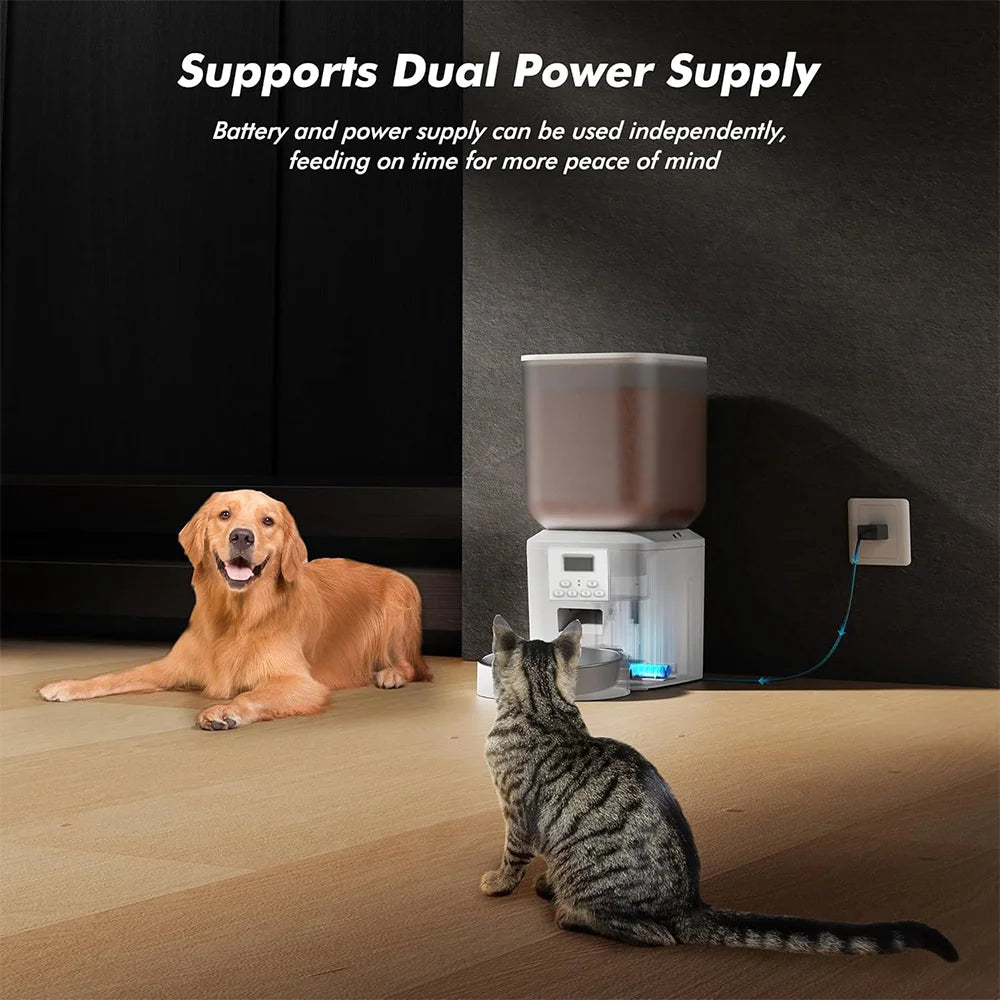 Automatic  Feeder, Smart Pet Food Dispenser with Key Control,