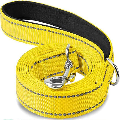 Reflective Pet Leash | Adjustable Polyester Lead Strap for Dogs and Cats